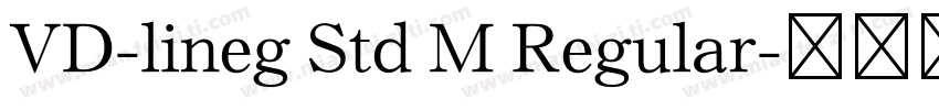 VD-lineg Std M Regular字体转换